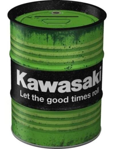 Tirelire métal fût Kawasaki, Let The Good Times Roll - Nostalgic-Art