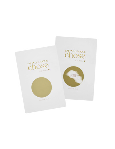 Carte à gratte "Bébé en route..."