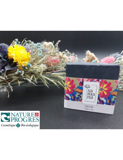 Savon detox au charbon végétal et beurre de Cacao