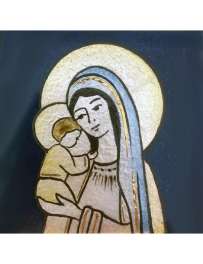 Vierge du dialogue 6,2X6,2cm - EMAUX DU LIBAN
