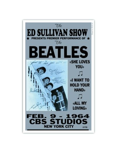 Affiche Beatles CBS Studios