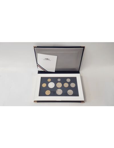 FRANCE 1992 COFFRET BE Belle Epreuve SERIE 11 Monnaies 1 centime à 100 Francs