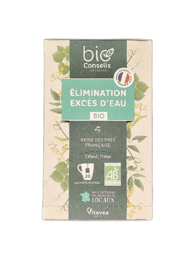 Infusion Elimination Excès d'Eau 20 Sachets 29g Bio
