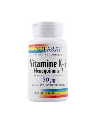 Vitamine K 2 Menaquinone 7 Natto 30 gélules