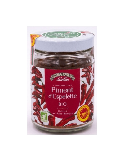 Piment d'Espelette bio A.O.P. pot de 40g