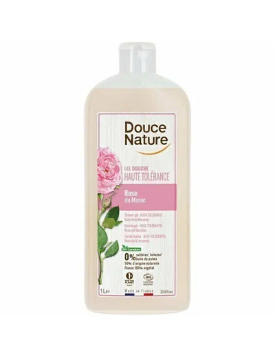 Gel douche-haute tolérance-Rose du Maroc-1l-Douce Nature