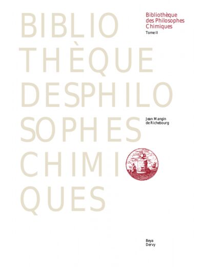 BIBLIOTHÈQUE DES PHILOSOPHES CHIMIQUES 2-3