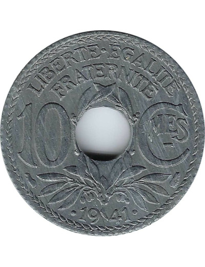 FRANCE 10 CENTIMES LINDAUER .1941. Souligne SUP/NC