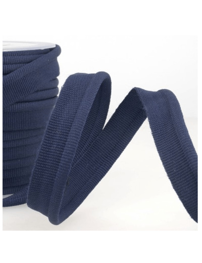 Simple passepoil marine 519 C27 8mm 100%polyester le mètre 519C27