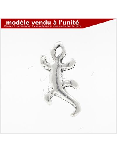 Puce d'oreille Salamandre en argent massif