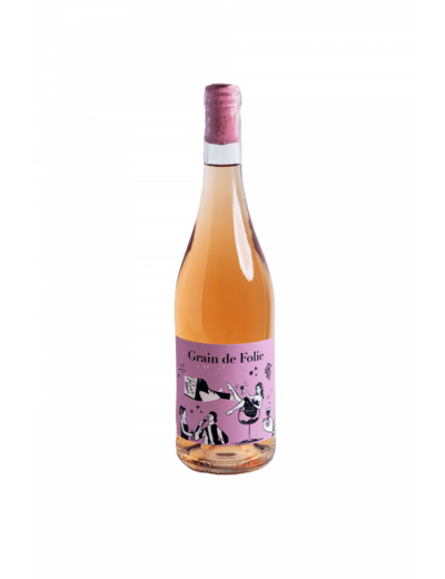 NOUVEAU ! Vin de France rosé Grain de Folie 2024 75 cl