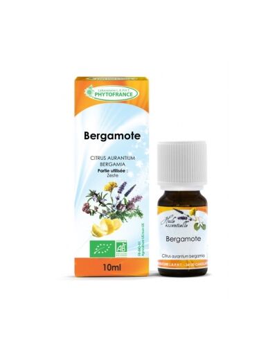 Huile essentielle Bergamote Zeste Bio Italie 10ml