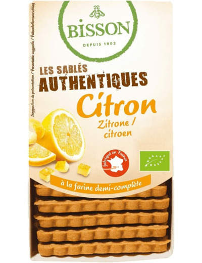 Biscuit citron Authentique 183g Bisson