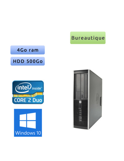 Hp 8200 Elite SFF - Windows 10 - G630 4GB 500GB - PC Tour Bureautique Ordinateur