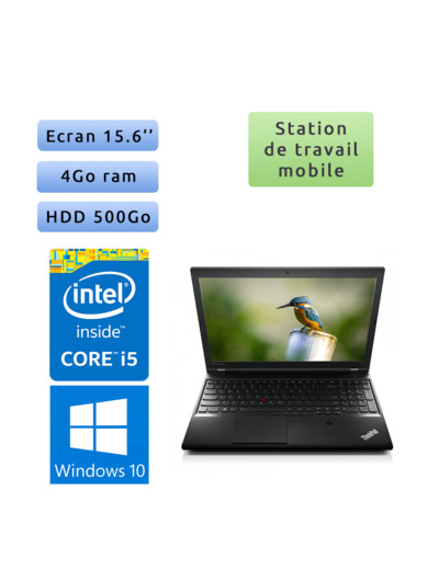 Lenovo ThinkPad L540 - Windows 10 - i5 4GB 500GB - 15.6 - Ordinateur Portable PC