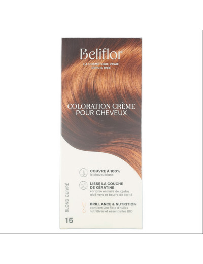 Coloration Crème 15 Blonde Cuivré 135ml