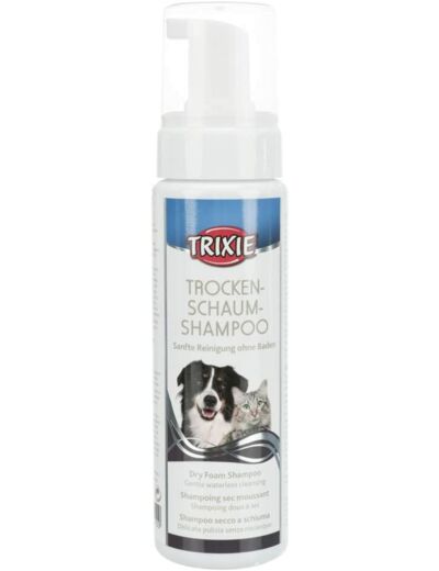 Trixie - Shampoing sec moussant 450 ml chats et chiens