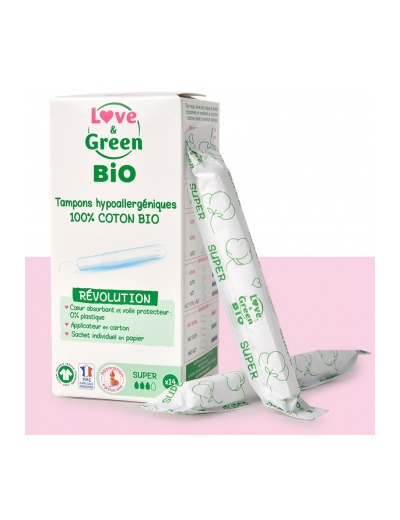 Tampons hypoallergéniques avec Applicateur SUPER x14