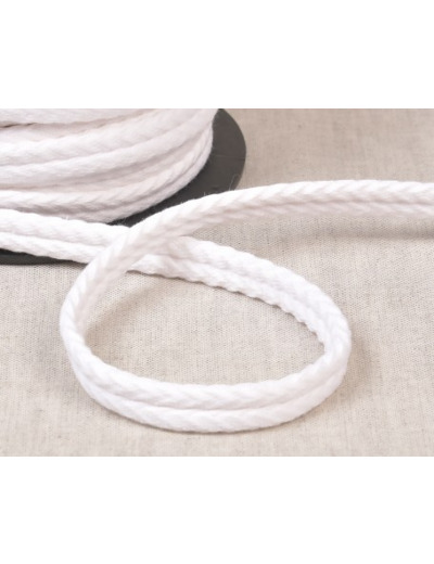 Double passepoil chevron 550 blanc C01 10mm 100% coton le mètre