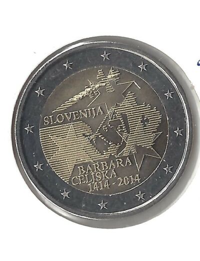 SLOVENIE 2014 2 EURO COMMEMORATIVE BARBARA CELISKA