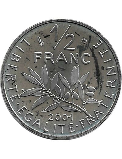 FRANCE 1/2 FRANC ROTY 2001 BE