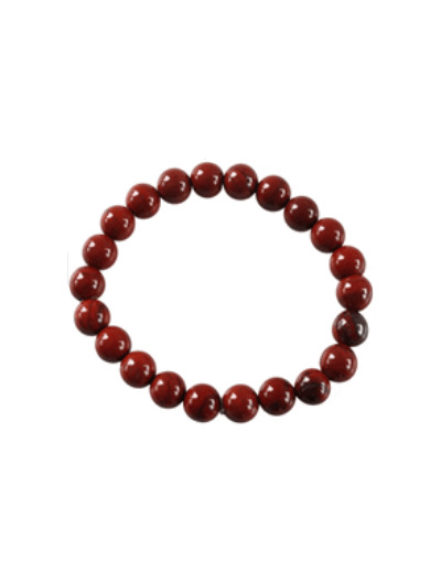 Bracelet en jaspe rouge 8 mm