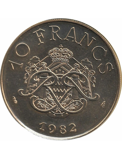 MONACO 10 FRANCS 1982 FDC