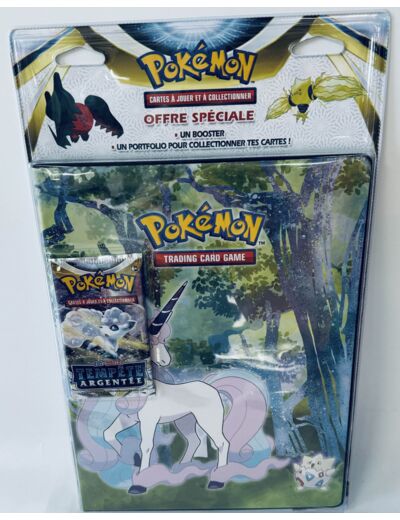 PORTFOLIO POUR COLLECTIONNER LES CARTES POKEMON ET UN BOOSTER