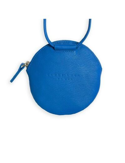 CARRE ROYAL Mini sac bleu en cuir