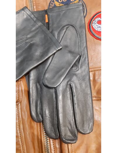 GH202AGDS Gants homme cuir noir