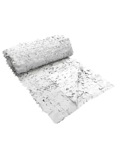 Filet Camo First® snow 3D 50 m : ombrage, déco et camouflage haute résistance