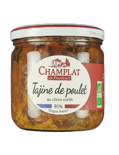 Tajine de Poulet Citron Confit 340g Bio