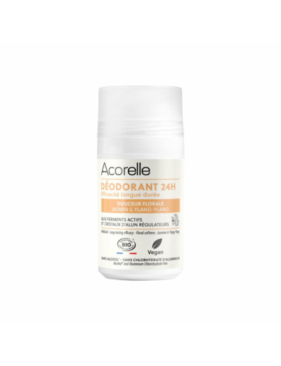 Déodorant Roll-On 24h Douceur Florale certifié BIO-Acorelle