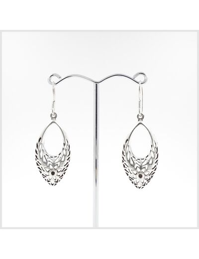 Boucles d'oreilles en argent massif