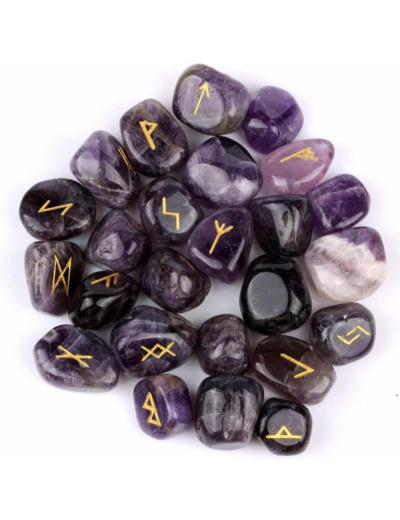Runes en améthyste