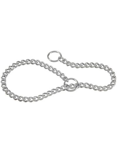 Collier étrangleur en acier avec liens courts - 2 tailles