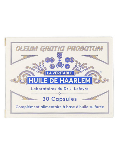 Huile de Haarlem 30 Capsules