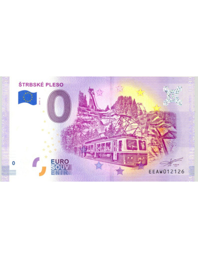 SLOVAQUIE 2019-2 STRBSKE PLESO BILLET SOUVENIR 0 EURO TOURISTIQUE NEUF