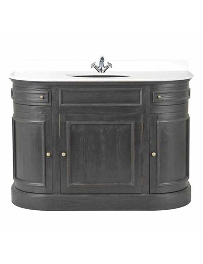 Meuble lavabo Haussmann noir Signature 130x90x62cm