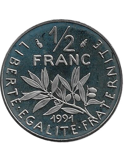 FRANCE 1/2 FRANC ROTY 1991 BE