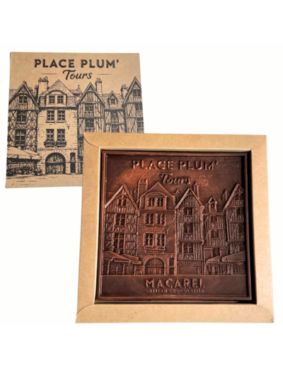 Tablette chocolat noir inclusion noisette "place plum'"