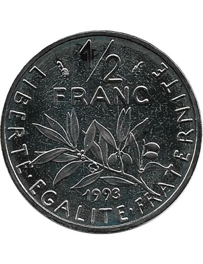 FRANCE 1/2 FRANC ROTY 1993 BE