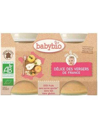 Delice fruits pot 2x130g Babybio