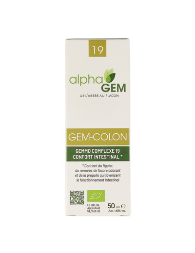 Complexe 19 de Gemmothérapie Bio Gem-Colon 50 ml