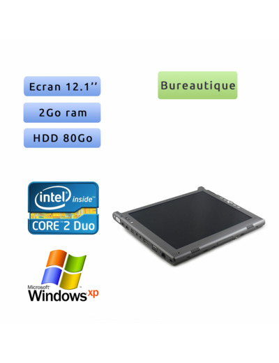 Motion Computing LE1700 - Windows XP Tablet - C2D 2Go 80Go - 12.1 - Grade B - Tablet PC