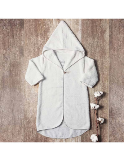 Peignoir bébé en éponge bio