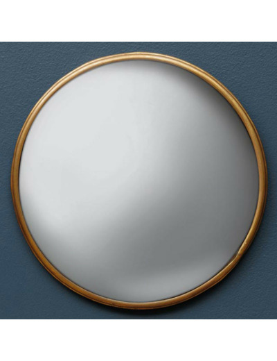 Miroir convexe moucheté doré 21cm