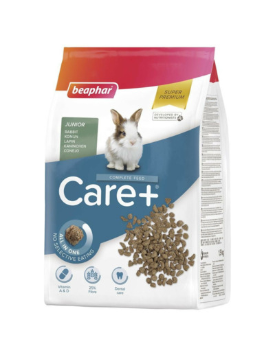 Alimentation extrudée CARE+ pour lapin junior - 1,5kg