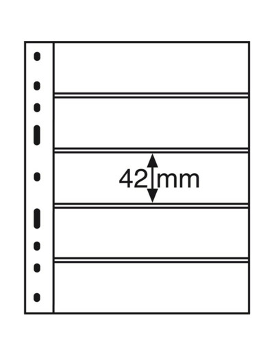 POCHETTES PLASTIQUES OPTIMA 5 COMPARTIMENTS NOIRES 333229