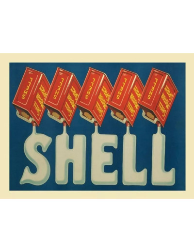 Plaque métal plate Shell - 20x30 cm